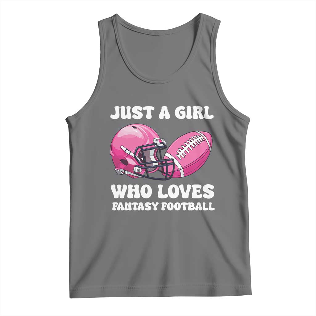 Funny Just A Girl Who Loves Fantasy Football Tank Top - Wonder Print Shop