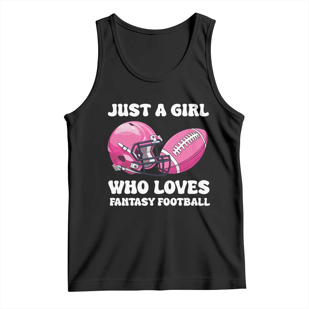 Funny Just A Girl Who Loves Fantasy Football Tank Top - Wonder Print Shop
