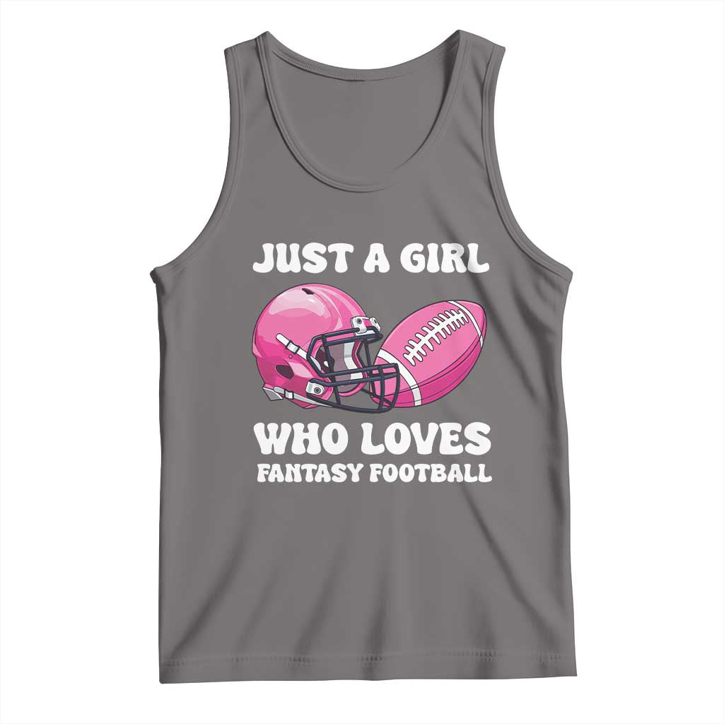Funny Just A Girl Who Loves Fantasy Football Tank Top - Wonder Print Shop