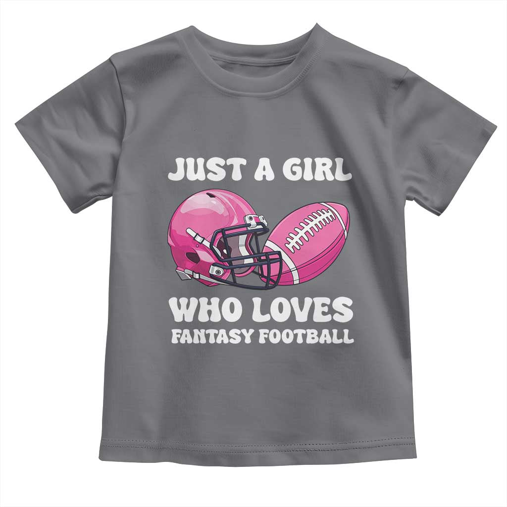 Funny Just A Girl Who Loves Fantasy Football Toddler T Shirt - Wonder Print Shop