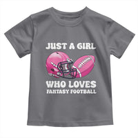 Funny Just A Girl Who Loves Fantasy Football Toddler T Shirt - Wonder Print Shop