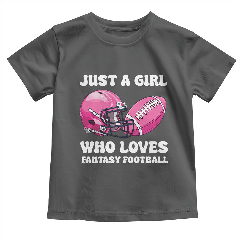 Funny Just A Girl Who Loves Fantasy Football Toddler T Shirt - Wonder Print Shop