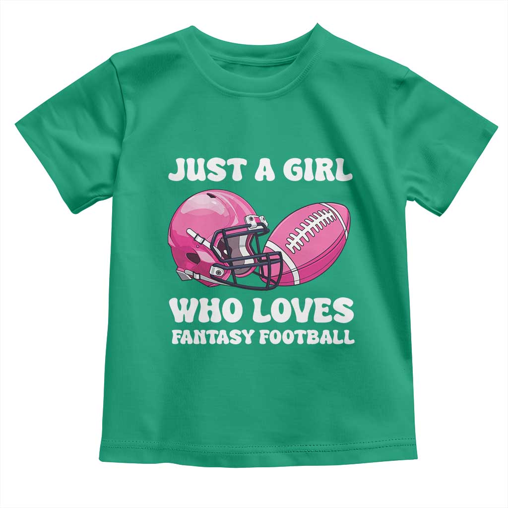 Funny Just A Girl Who Loves Fantasy Football Toddler T Shirt - Wonder Print Shop