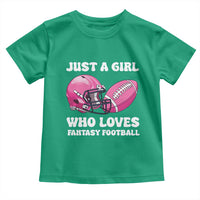 Funny Just A Girl Who Loves Fantasy Football Toddler T Shirt - Wonder Print Shop