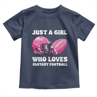 Funny Just A Girl Who Loves Fantasy Football Toddler T Shirt - Wonder Print Shop