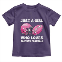 Funny Just A Girl Who Loves Fantasy Football Toddler T Shirt - Wonder Print Shop