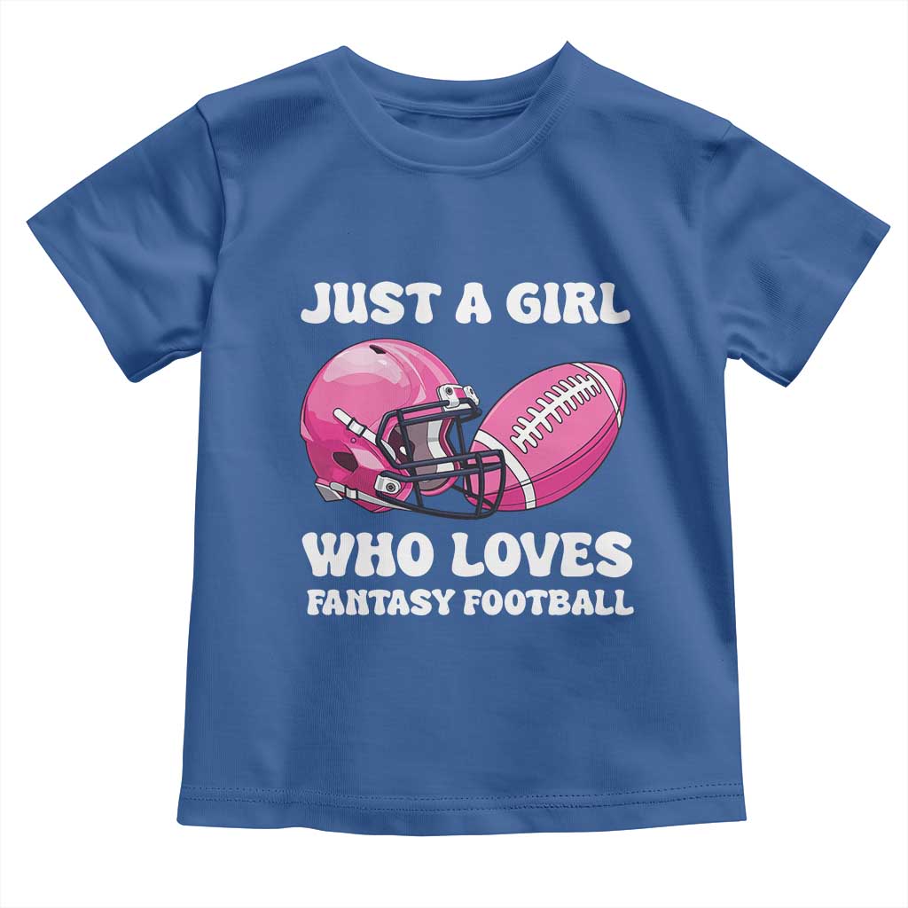 Funny Just A Girl Who Loves Fantasy Football Toddler T Shirt - Wonder Print Shop