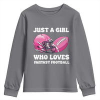 Funny Just A Girl Who Loves Fantasy Football Youth Sweatshirt - Wonder Print Shop