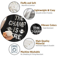 Funny Fantasy Football Champion Throw Blanket Champ Draft Party Commish FFL - Wonder Print Shop