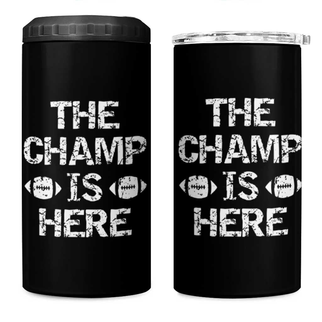 Funny Fantasy Football Champion 4 in 1 Can Cooler Tumbler Champ Draft Party Commish FFL - Wonder Print Shop