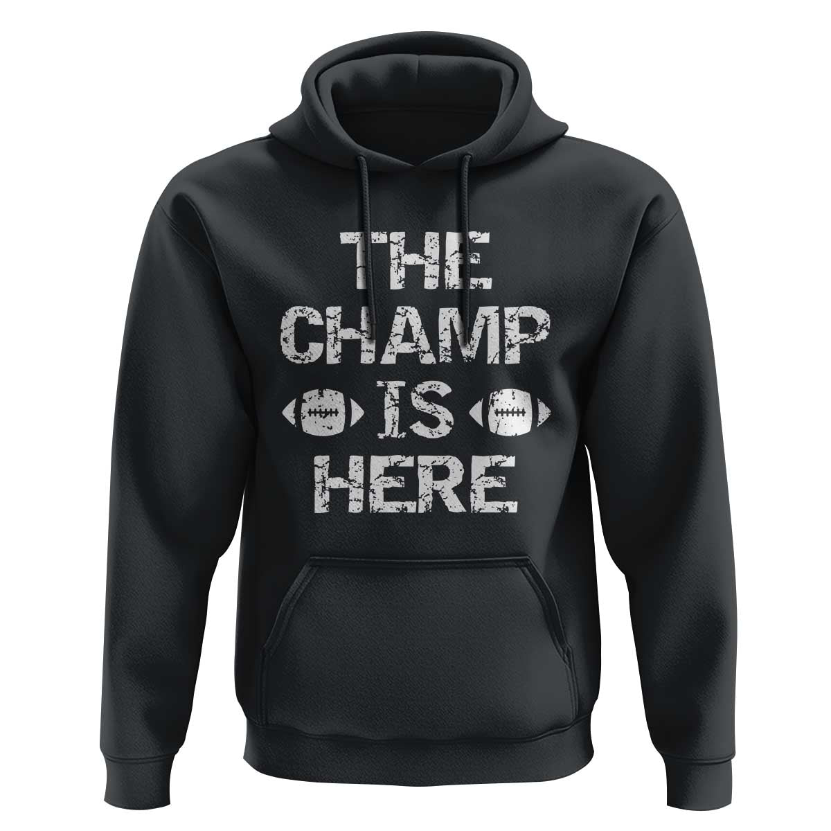 Funny Fantasy Football Champion Hoodie Champ Draft Party Commish FFL - Wonder Print Shop
