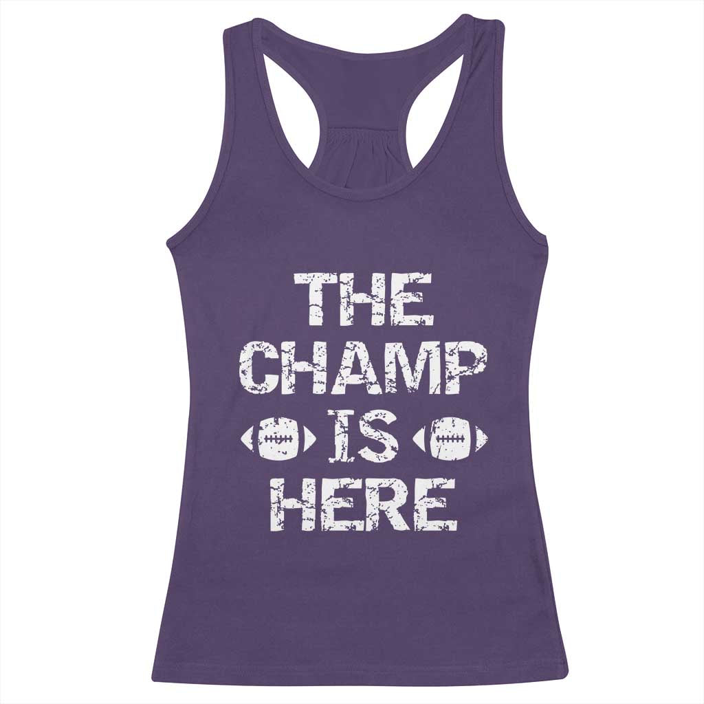 Funny Fantasy Football Champion Racerback Tank Top Champ Draft Party Commish FFL - Wonder Print Shop