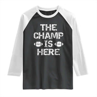 Funny Fantasy Football Champion Raglan Shirt Champ Draft Party Commish FFL - Wonder Print Shop