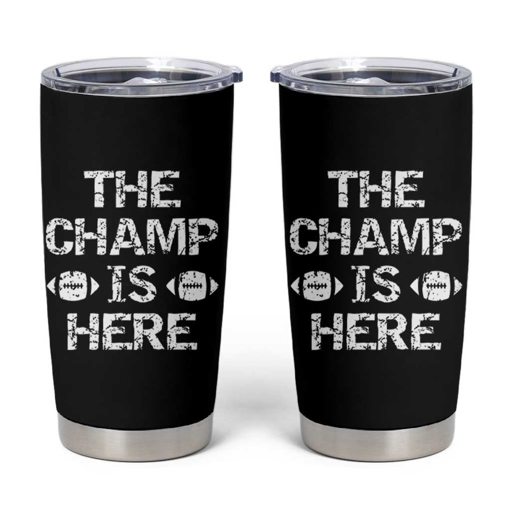 Funny Fantasy Football Champion Tumbler Cup Champ Draft Party Commish FFL - Wonder Print Shop