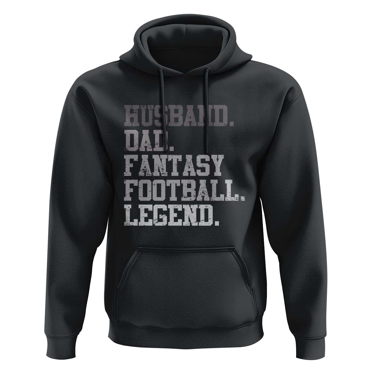 Husband Dad Fantasy Football Legend Hoodie Retro Fathers Day - Wonder Print Shop