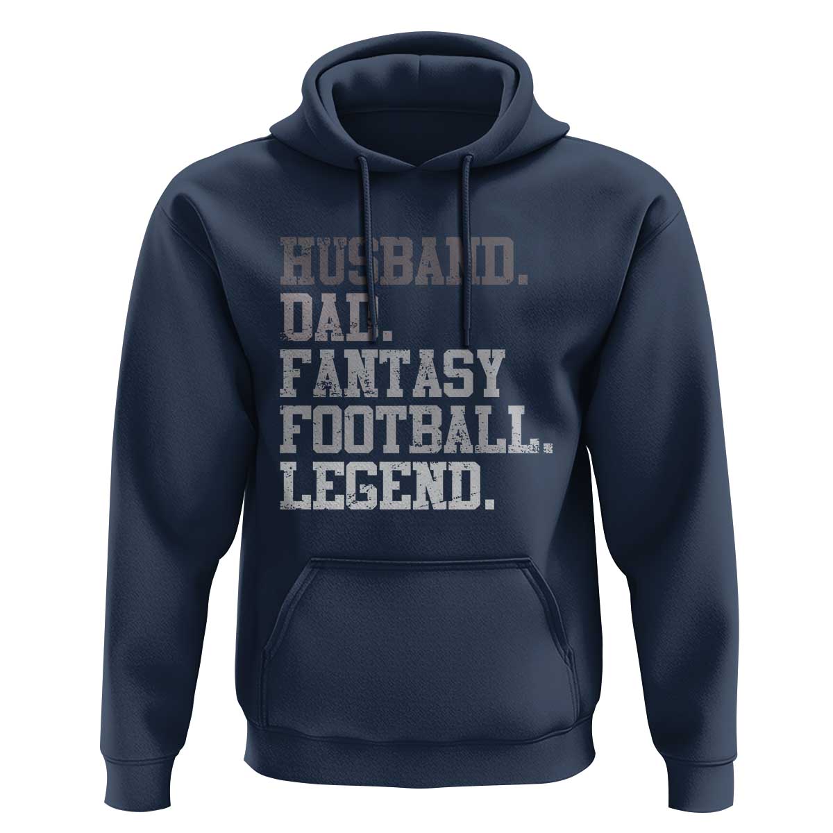 Husband Dad Fantasy Football Legend Hoodie Retro Fathers Day - Wonder Print Shop