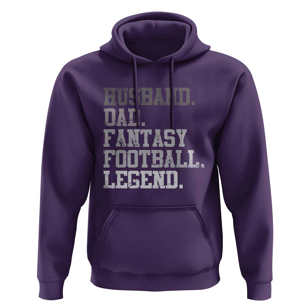 Husband Dad Fantasy Football Legend Hoodie Retro Fathers Day - Wonder Print Shop