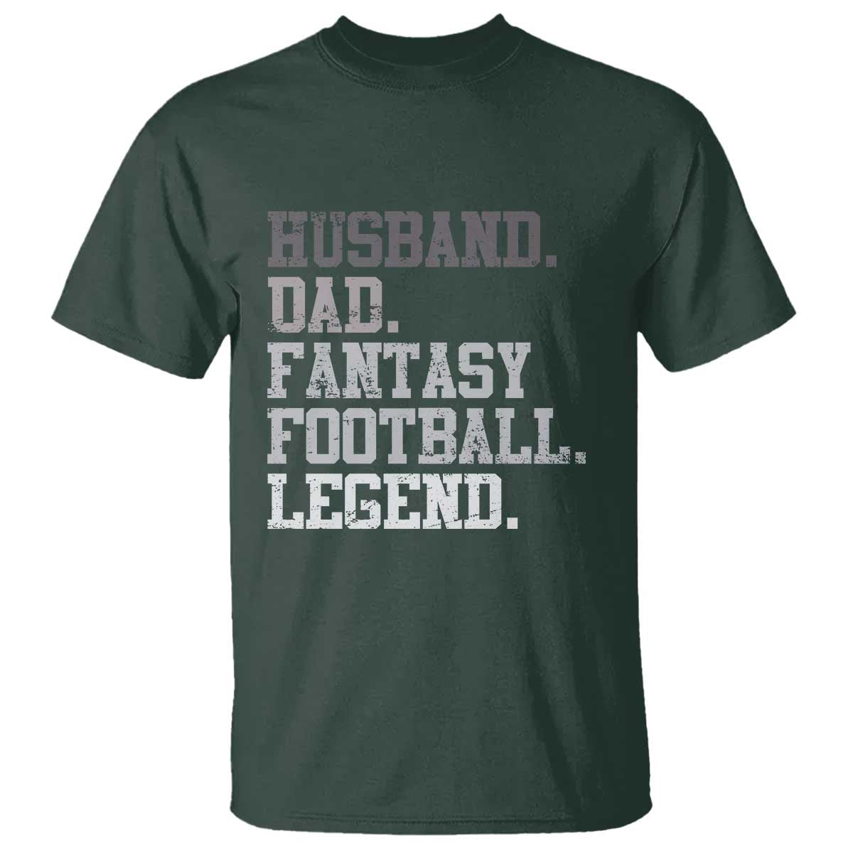 Husband Dad Fantasy Football Legend T Shirt Retro Fathers Day - Wonder Print Shop