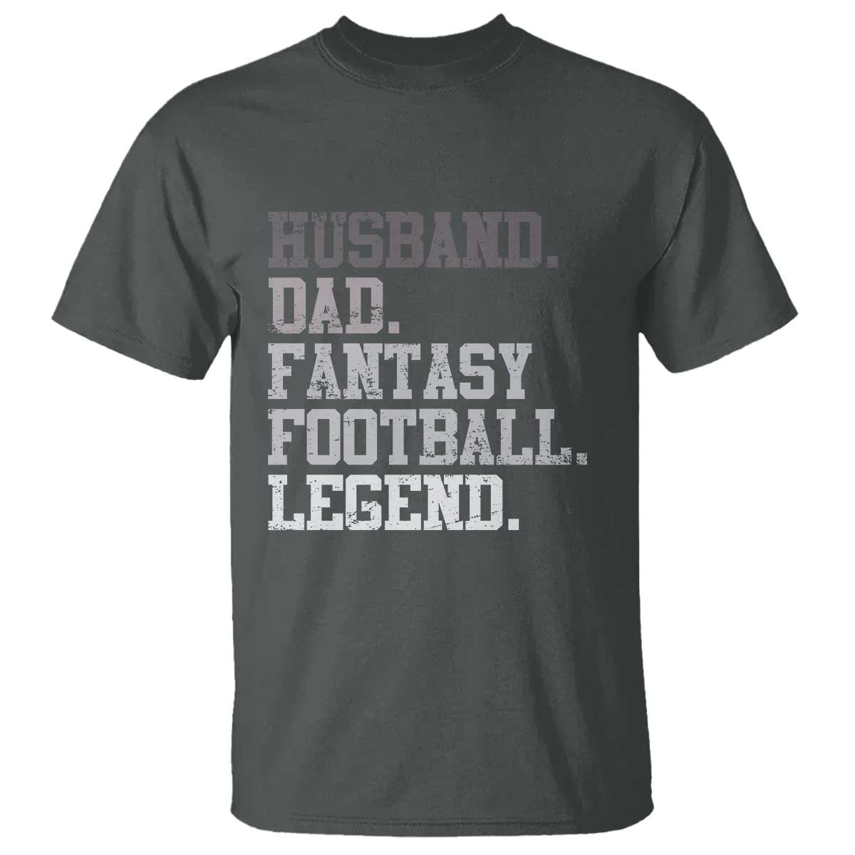 Husband Dad Fantasy Football Legend T Shirt Retro Fathers Day - Wonder Print Shop