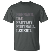Husband Dad Fantasy Football Legend T Shirt Retro Fathers Day - Wonder Print Shop