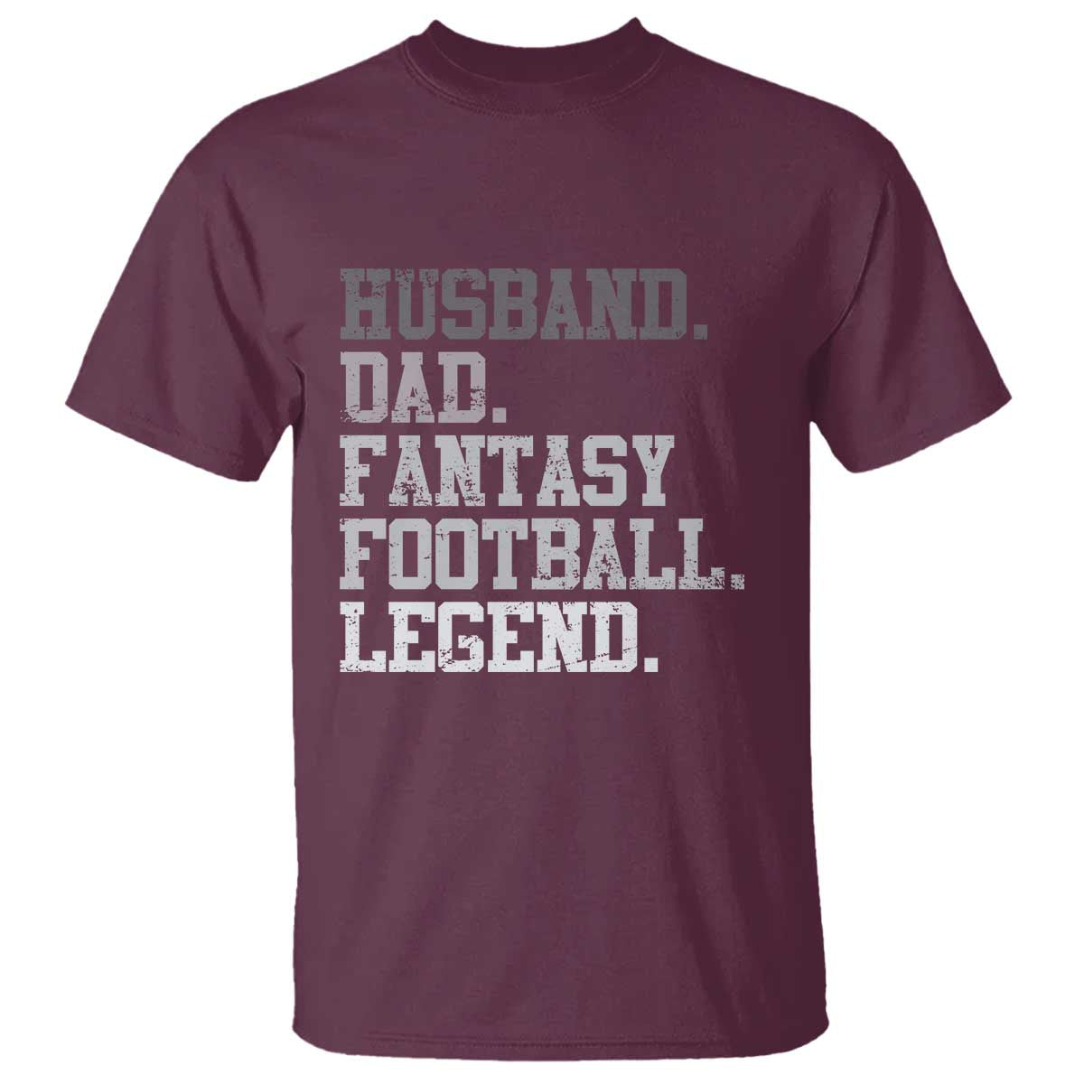 Husband Dad Fantasy Football Legend T Shirt Retro Fathers Day - Wonder Print Shop