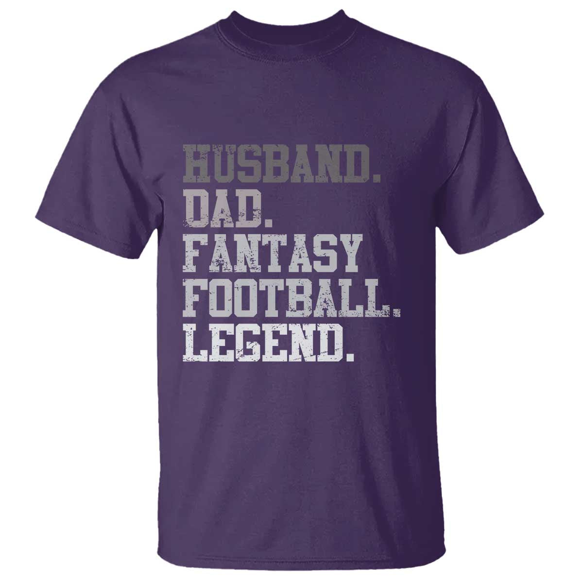 Husband Dad Fantasy Football Legend T Shirt Retro Fathers Day - Wonder Print Shop