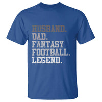 Husband Dad Fantasy Football Legend T Shirt Retro Fathers Day - Wonder Print Shop