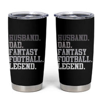 Husband Dad Fantasy Football Legend Tumbler Cup Retro Fathers Day - Wonder Print Shop