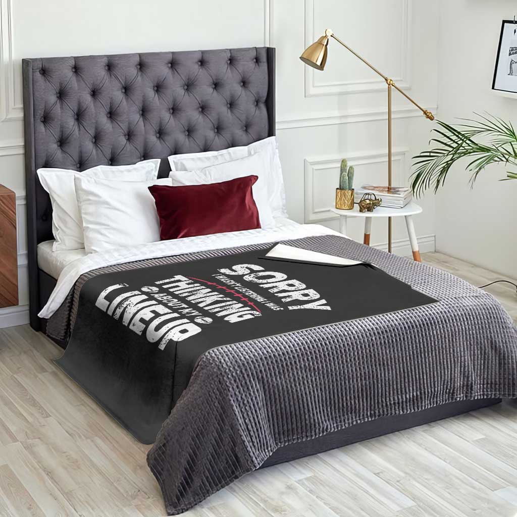 Funny Fantasy Football Player Throw Blanket Commissioner Draft Party - Wonder Print Shop