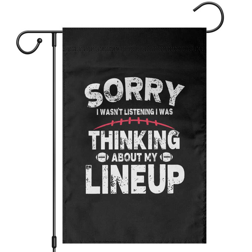 Funny Fantasy Football Player Garden Flag Commissioner Draft Party - Wonder Print Shop
