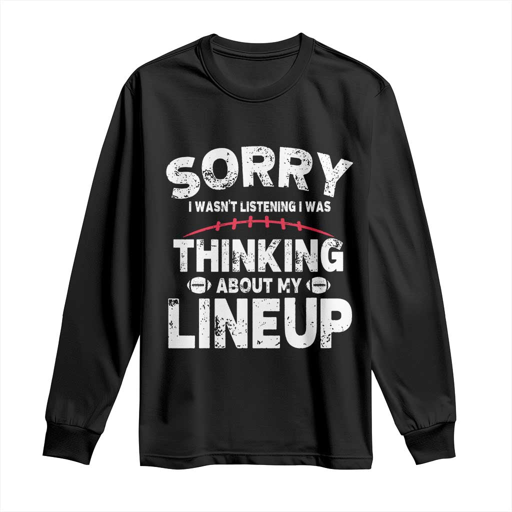 Funny Fantasy Football Player Long Sleeve Shirt Commissioner Draft Party - Wonder Print Shop