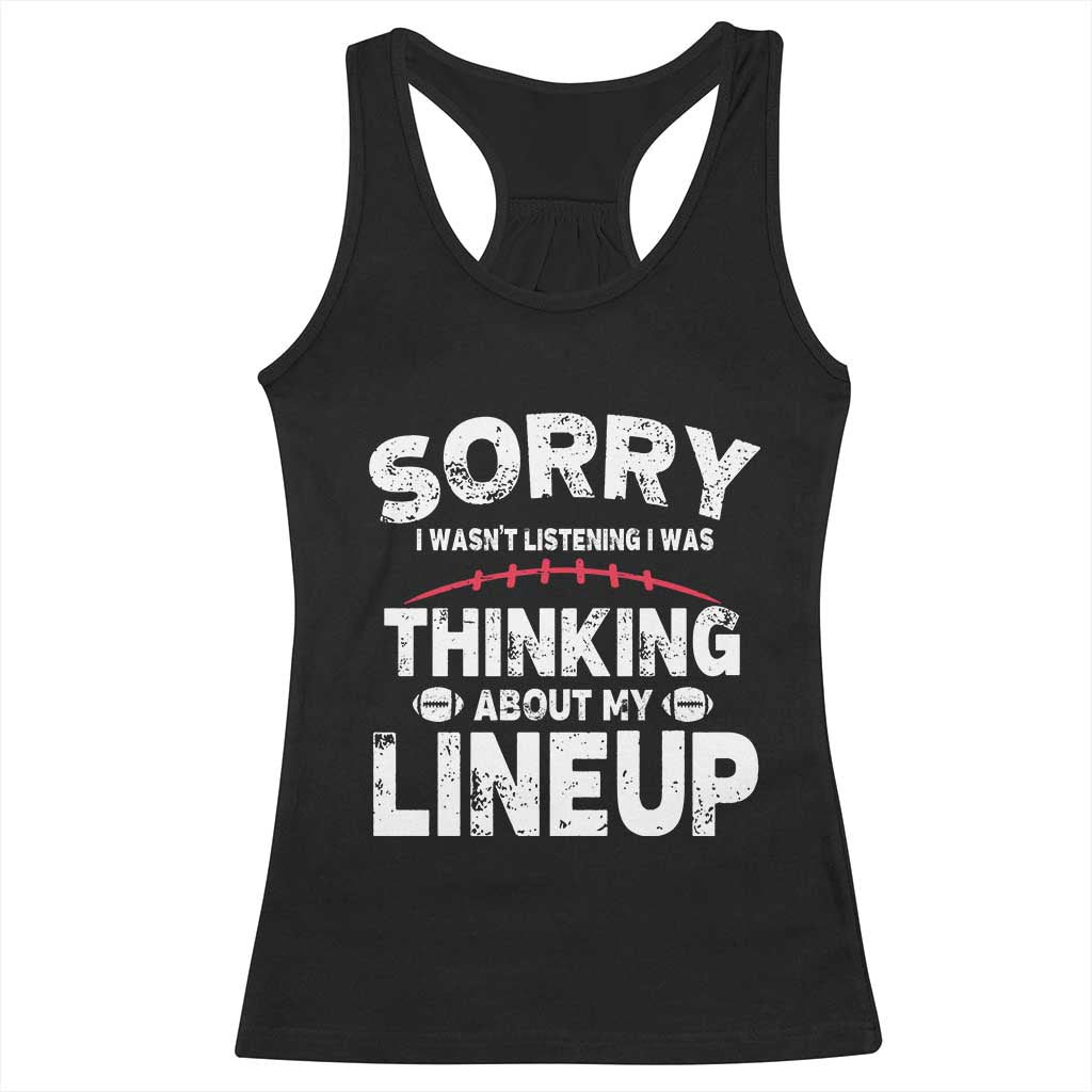 Funny Fantasy Football Player Racerback Tank Top Commissioner Draft Party - Wonder Print Shop