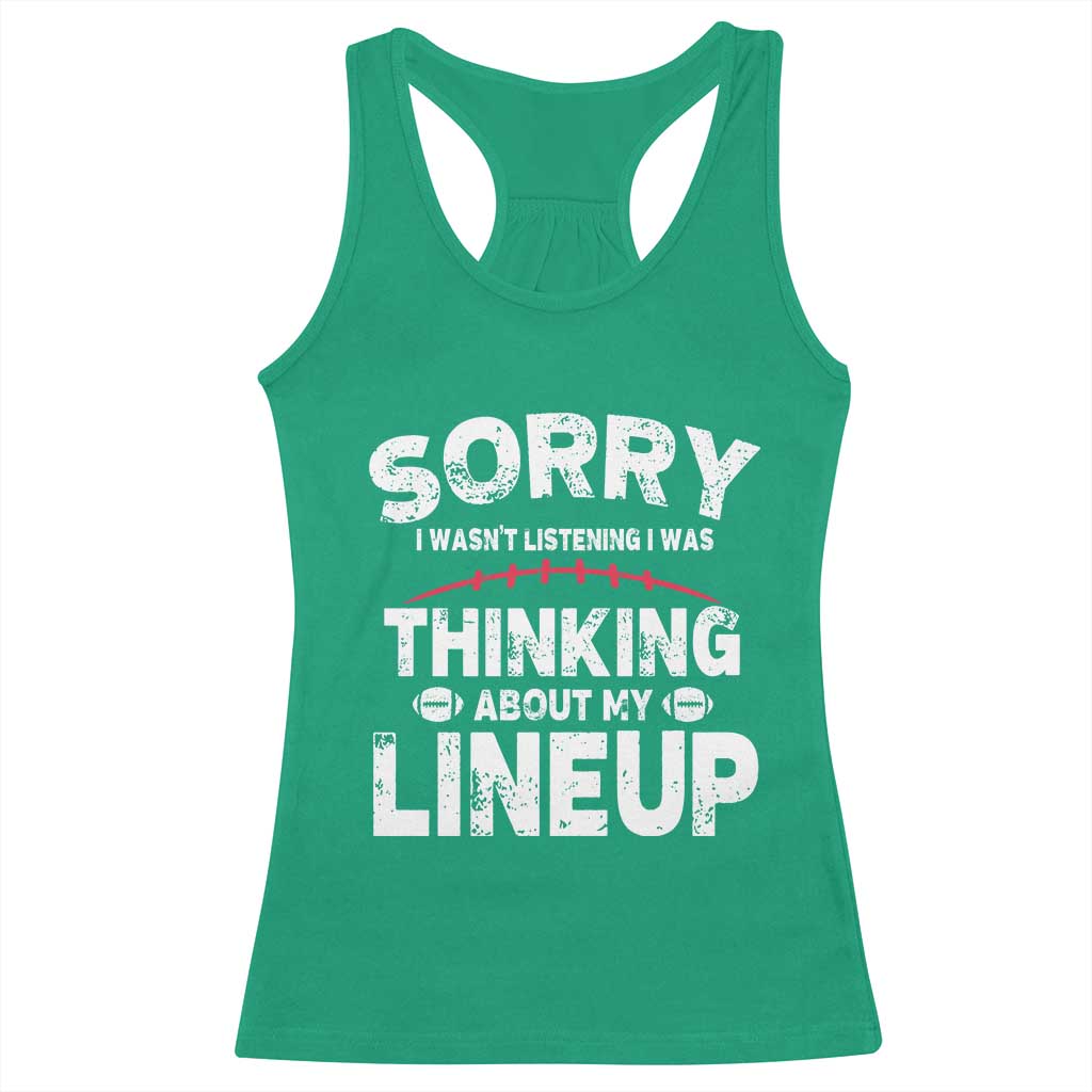 Funny Fantasy Football Player Racerback Tank Top Commissioner Draft Party - Wonder Print Shop