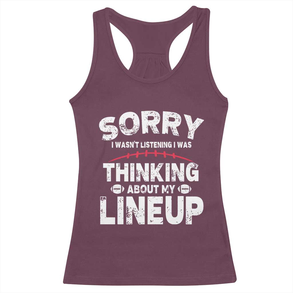 Funny Fantasy Football Player Racerback Tank Top Commissioner Draft Party - Wonder Print Shop