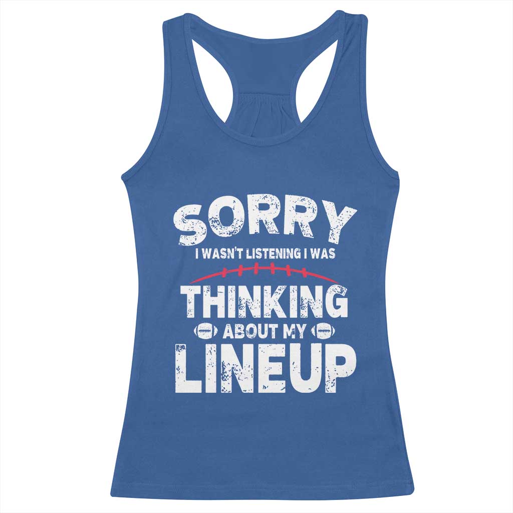 Funny Fantasy Football Player Racerback Tank Top Commissioner Draft Party - Wonder Print Shop