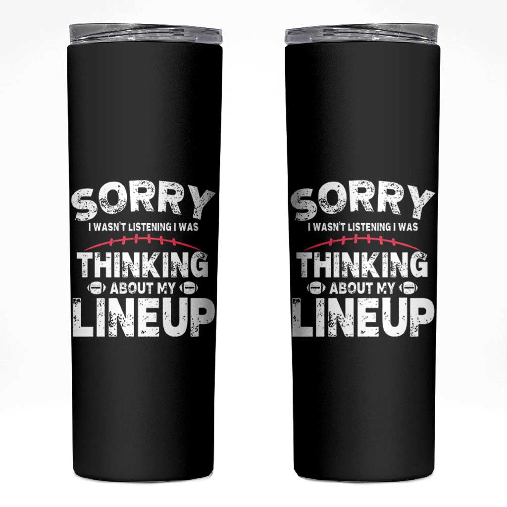 Funny Fantasy Football Player Skinny Tumbler Commissioner Draft Party - Wonder Print Shop