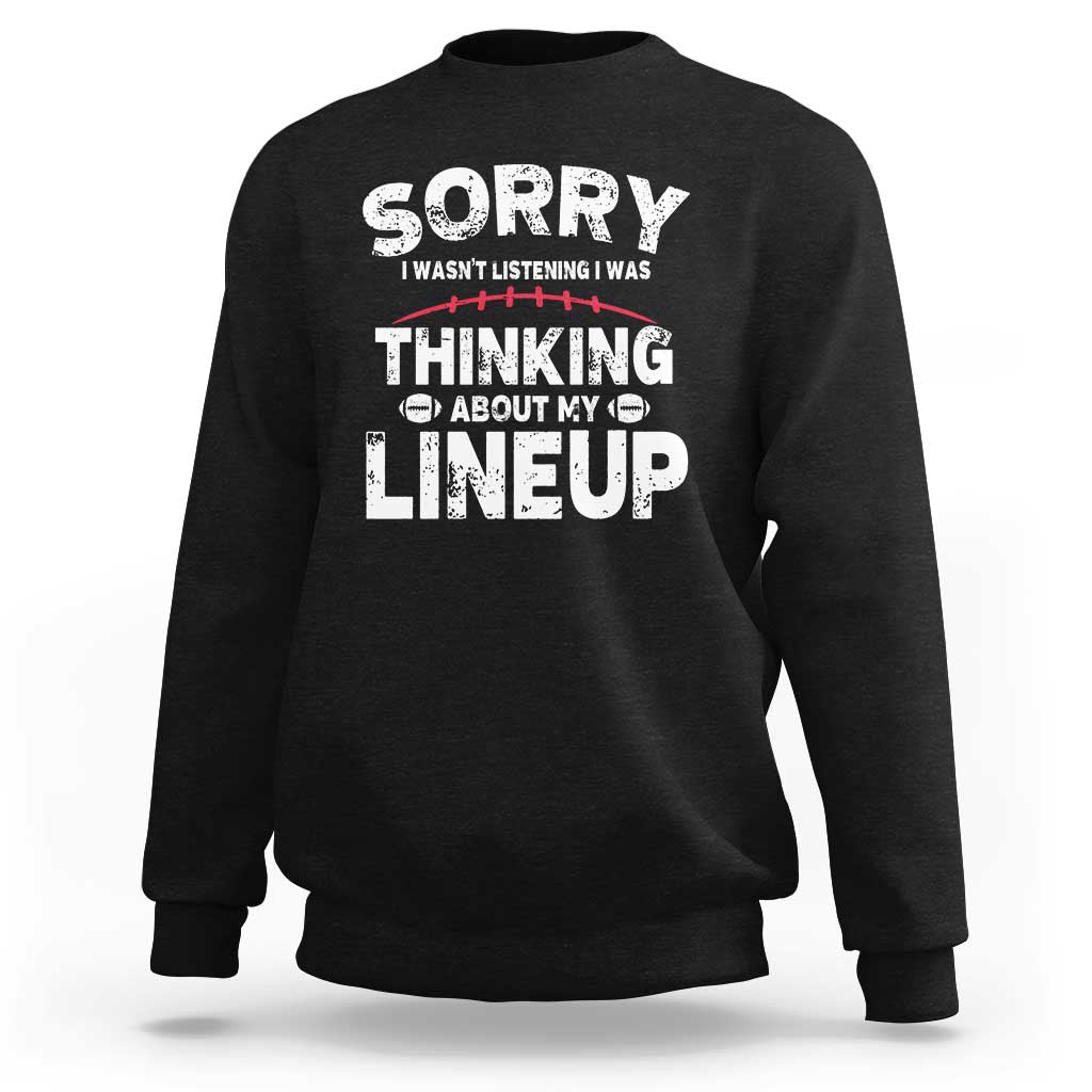 Funny Fantasy Football Player Sweatshirt Commissioner Draft Party - Wonder Print Shop