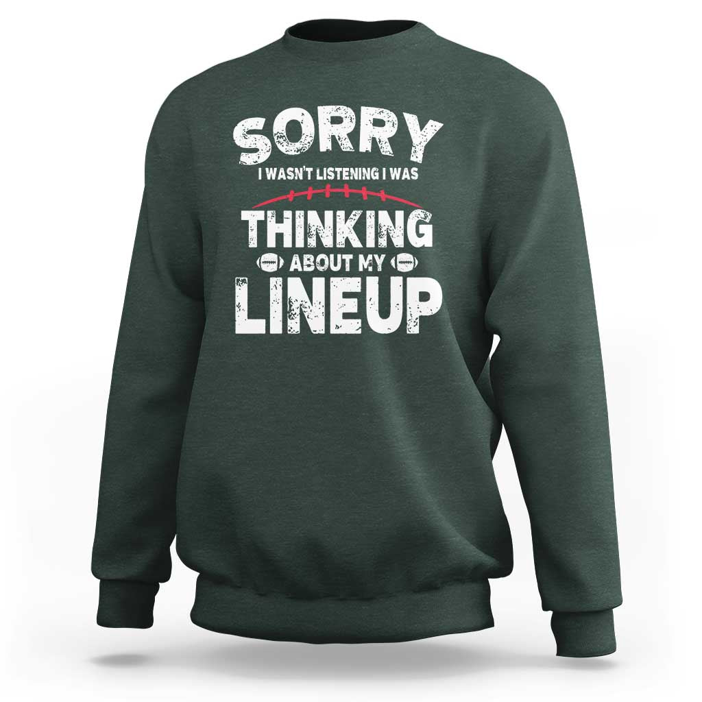 Funny Fantasy Football Player Sweatshirt Commissioner Draft Party - Wonder Print Shop