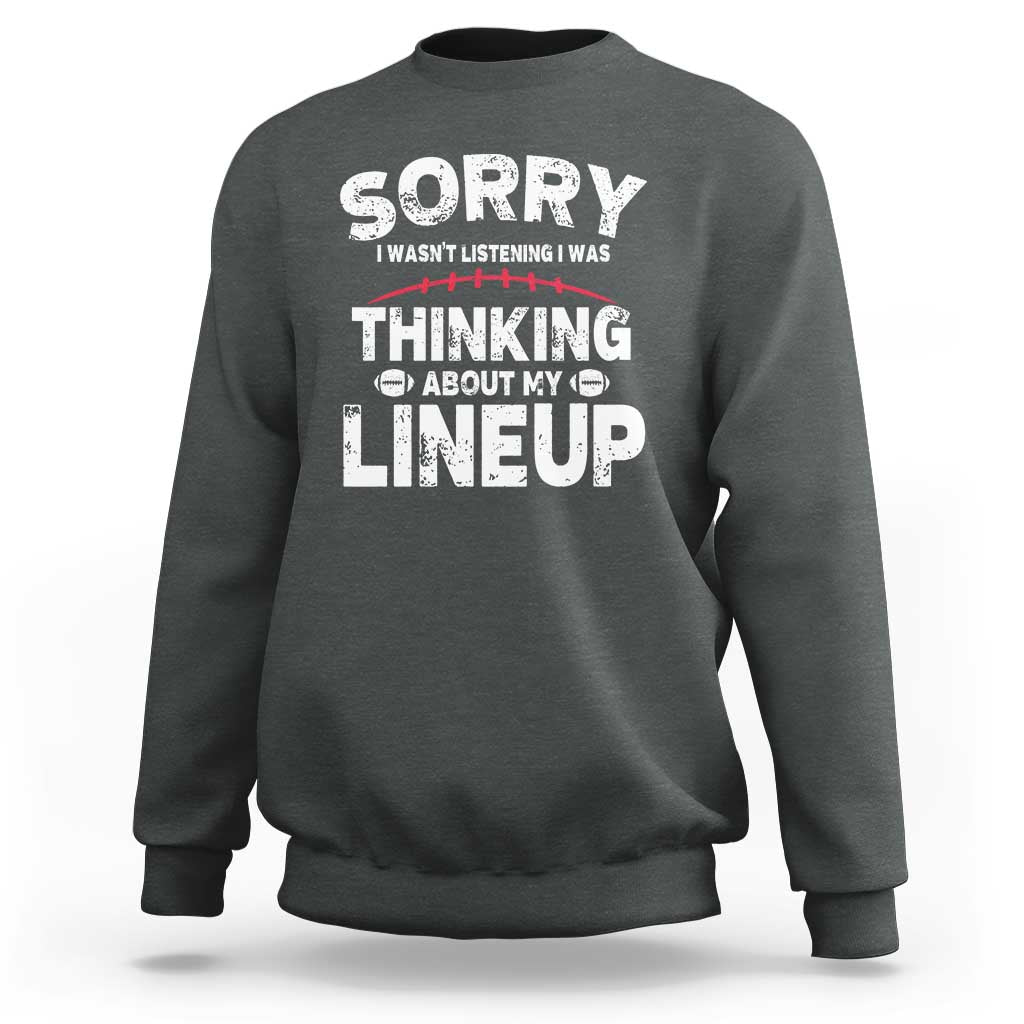 Funny Fantasy Football Player Sweatshirt Commissioner Draft Party - Wonder Print Shop