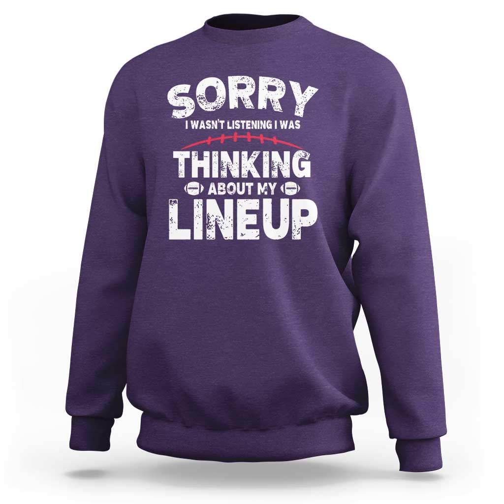 Funny Fantasy Football Player Sweatshirt Commissioner Draft Party - Wonder Print Shop
