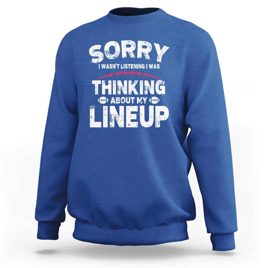 Funny Fantasy Football Player Sweatshirt Commissioner Draft Party - Wonder Print Shop