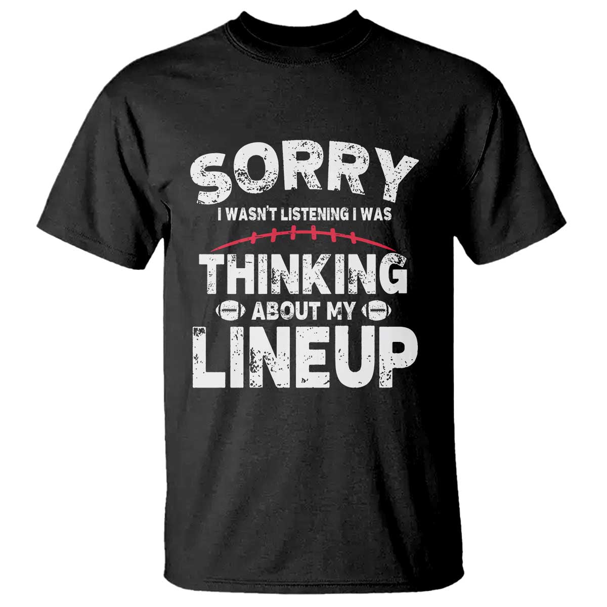 Funny Fantasy Football Player T Shirt Commissioner Draft Party - Wonder Print Shop