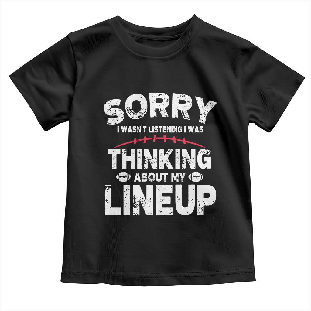 Funny Fantasy Football Player Toddler T Shirt Commissioner Draft Party - Wonder Print Shop