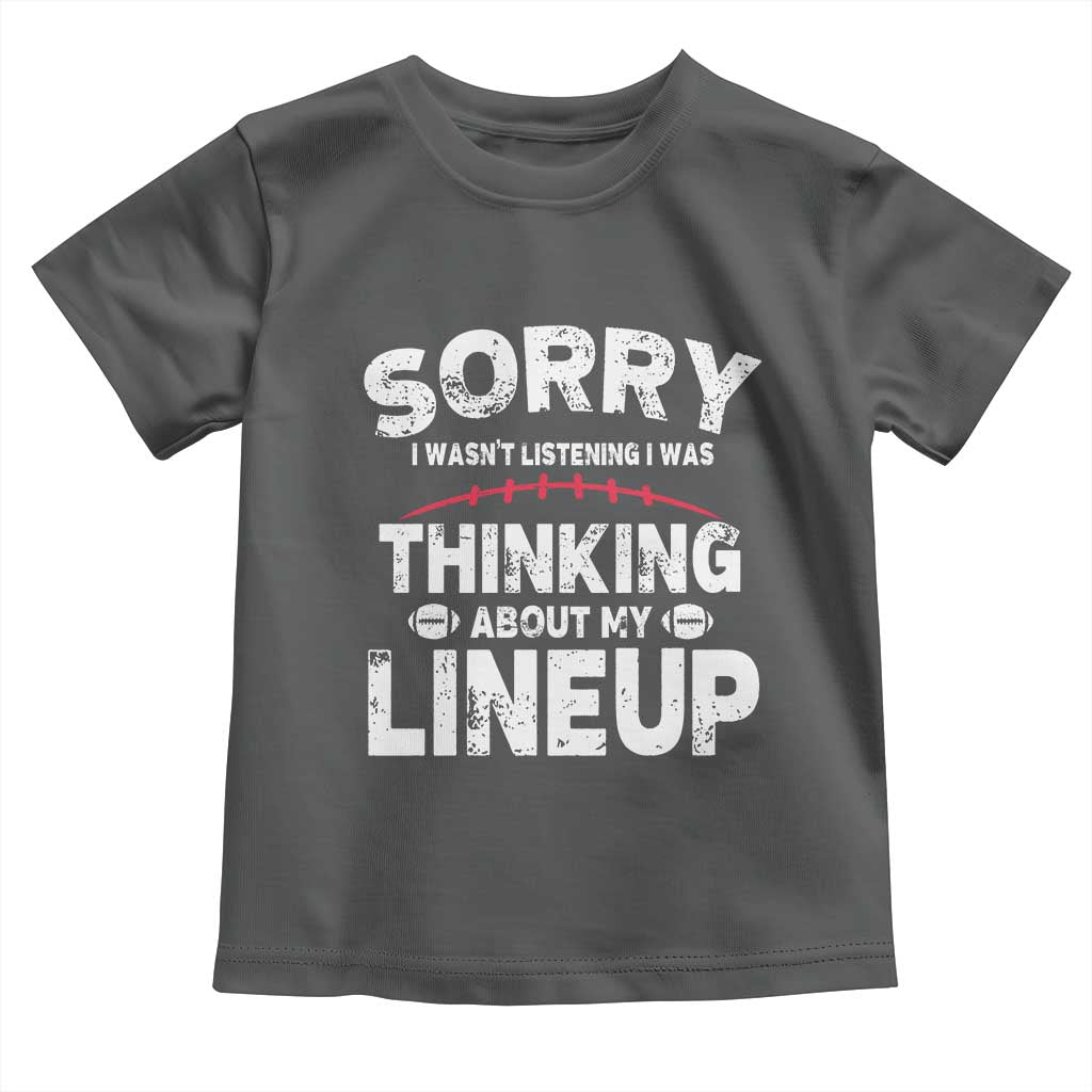 Funny Fantasy Football Player Toddler T Shirt Commissioner Draft Party - Wonder Print Shop