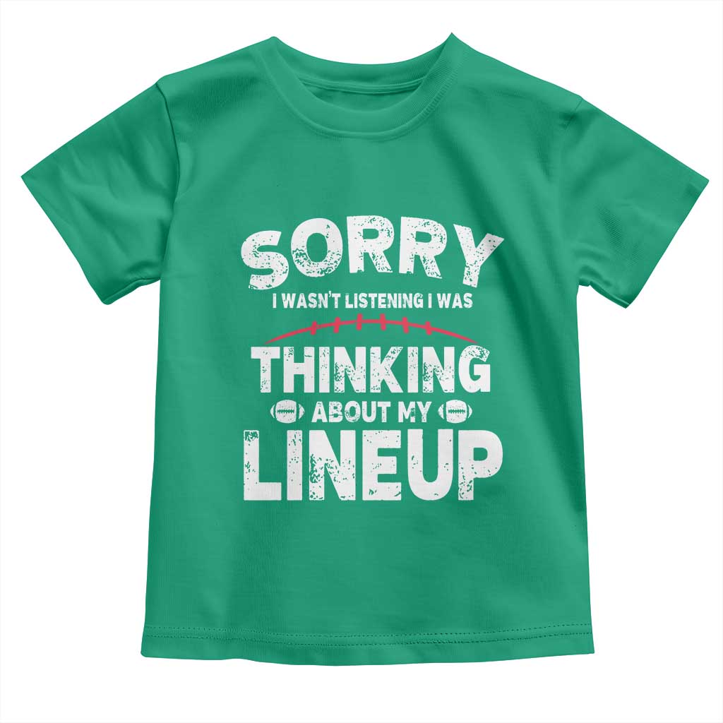 Funny Fantasy Football Player Toddler T Shirt Commissioner Draft Party - Wonder Print Shop