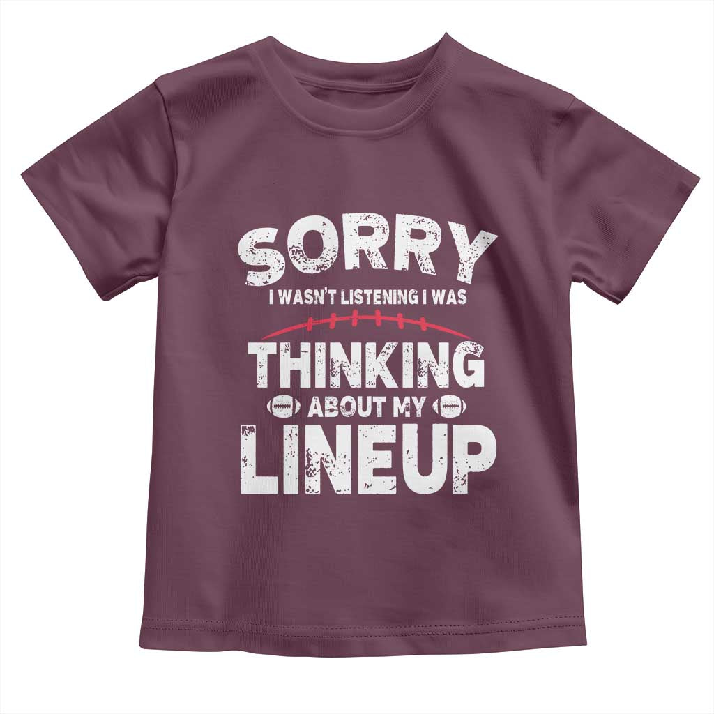Funny Fantasy Football Player Toddler T Shirt Commissioner Draft Party - Wonder Print Shop