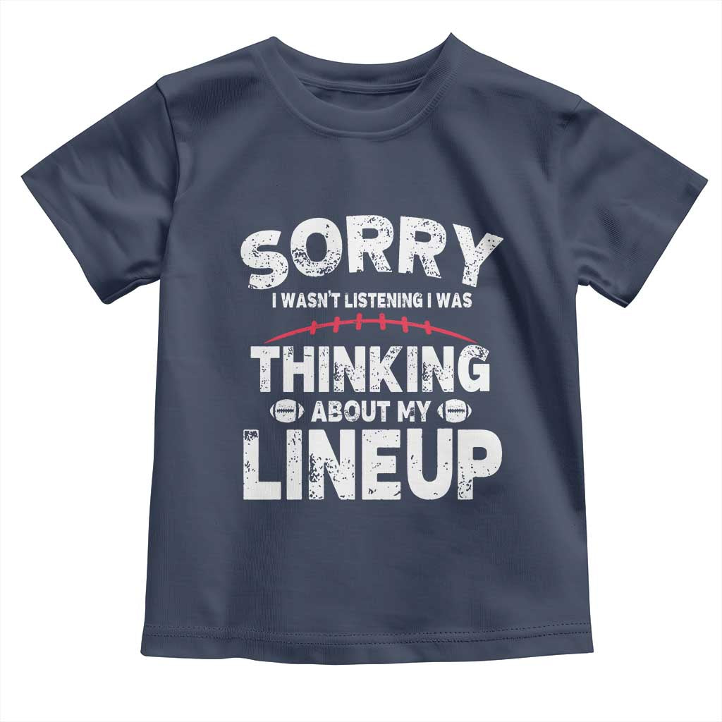 Funny Fantasy Football Player Toddler T Shirt Commissioner Draft Party - Wonder Print Shop