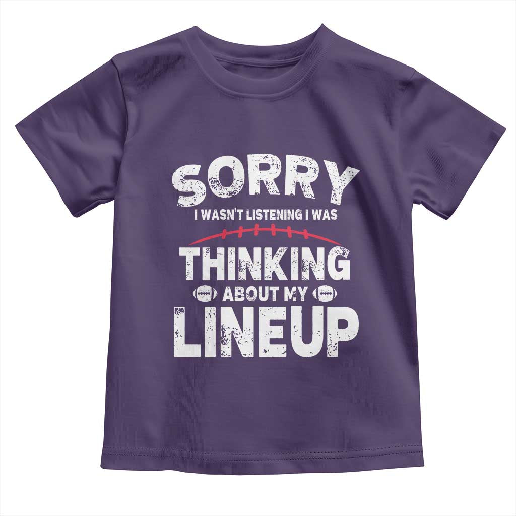 Funny Fantasy Football Player Toddler T Shirt Commissioner Draft Party - Wonder Print Shop
