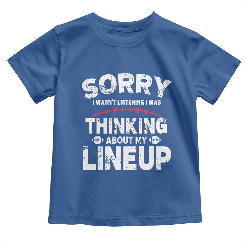 Funny Fantasy Football Player Toddler T Shirt Commissioner Draft Party - Wonder Print Shop