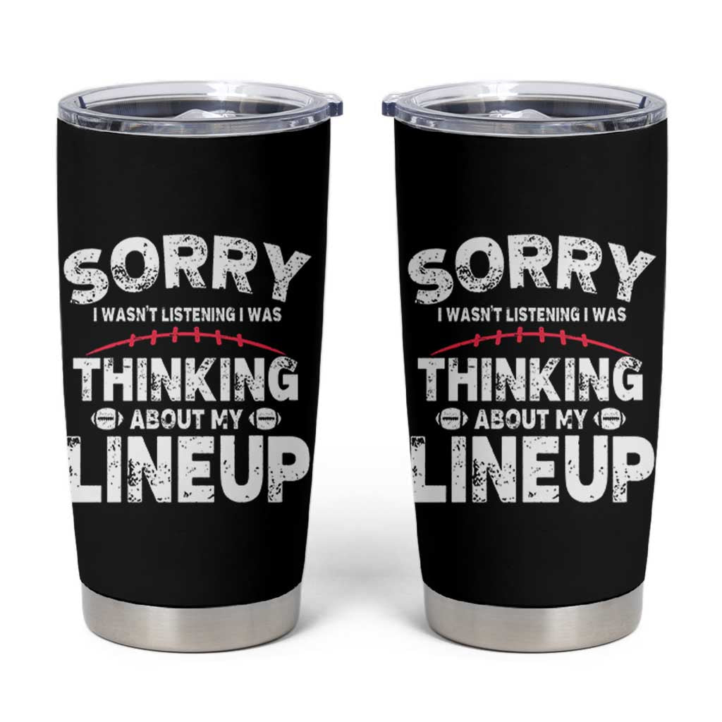Funny Fantasy Football Player Tumbler Cup Commissioner Draft Party - Wonder Print Shop